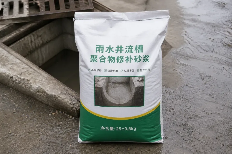 雨水井流槽聚合物修补砂浆识别图