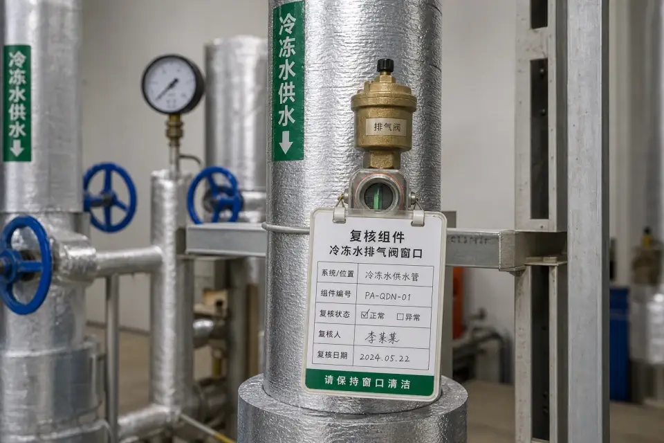 冷冻水排气阀窗口复核组件实拍参考图