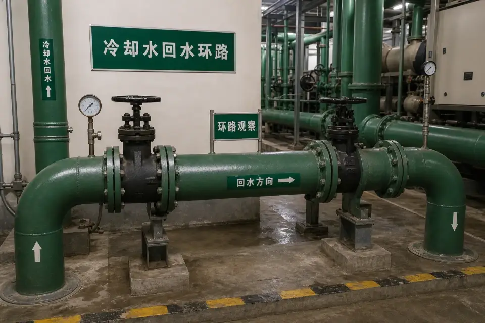 冷却水回水环路窗口复核组件实拍参考图