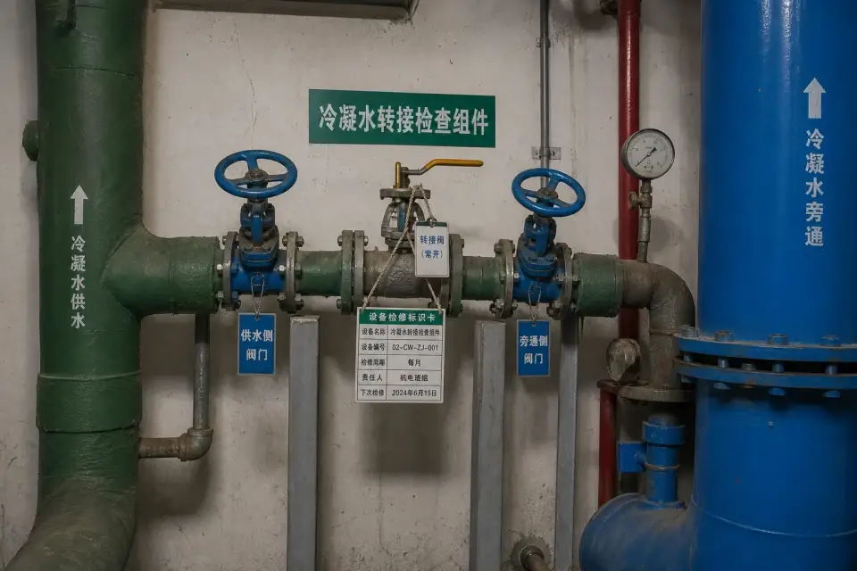 冷却水切换窗口复核组件实拍参考图