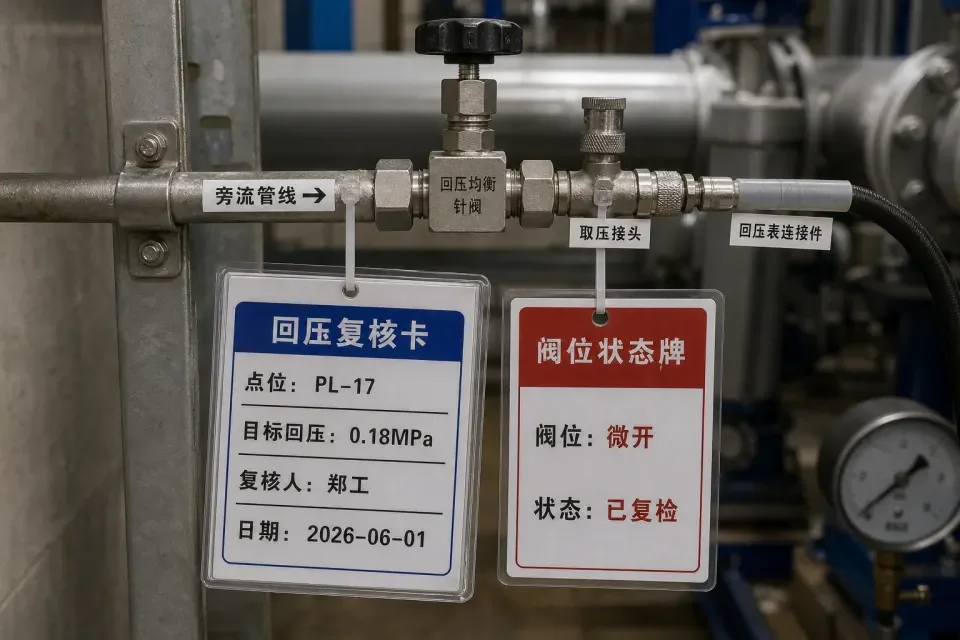 冷却塔排污支路孔板组件实拍参考图