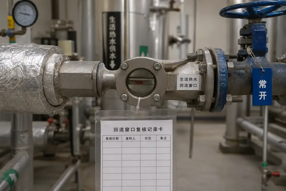 生活热水回流窗口复核组件实拍参考图
