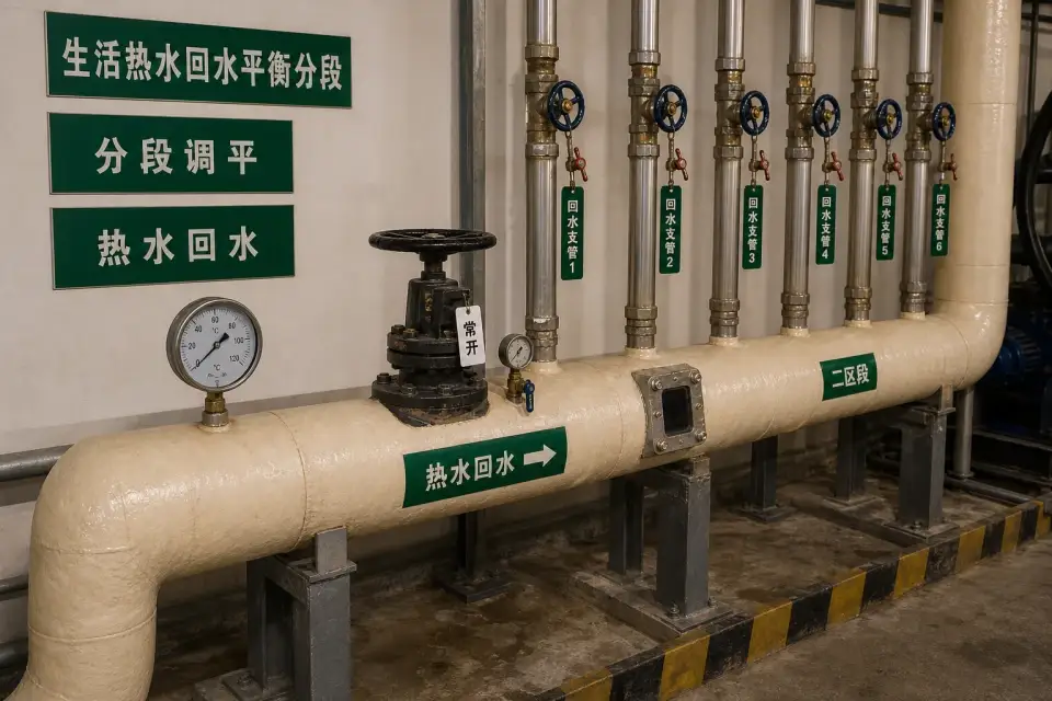 生活热水回水平衡分段窗口复核组件实拍参考图