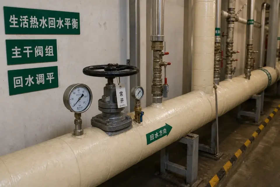 生活热水回水平衡主干窗口复核组件实拍参考图