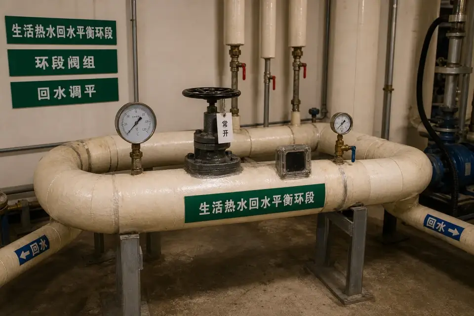 生活热水回水平衡环段窗口复核组件实拍参考图