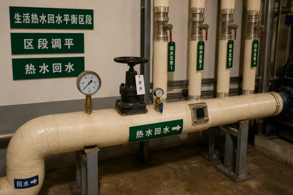 生活热水回水平衡区段窗口复核组件实拍参考图