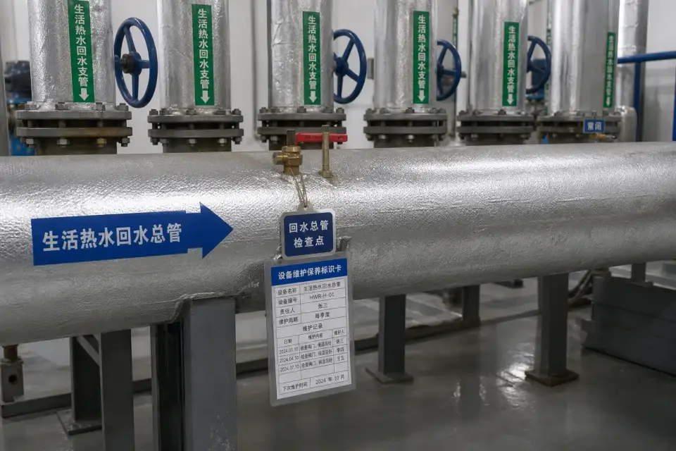 生活热水回水总管窗口复核组件实拍参考图
