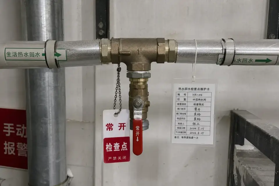 生活热水回水三通窗口复核组件实拍参考图
