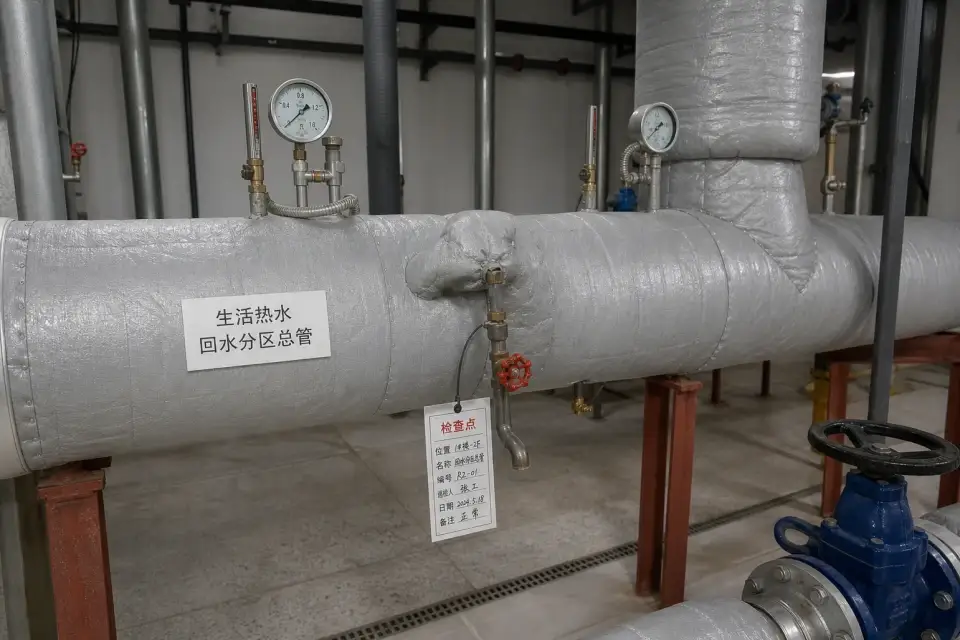 生活热水回水分区总管窗口复核组件实拍参考图