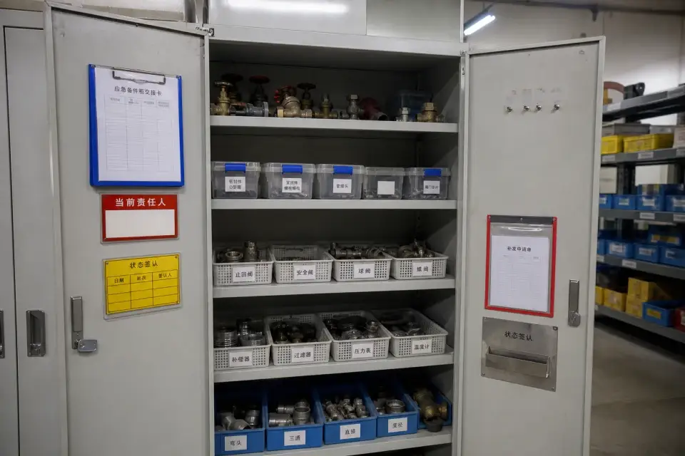 应急备件柜班次补发复核套件实拍参考图