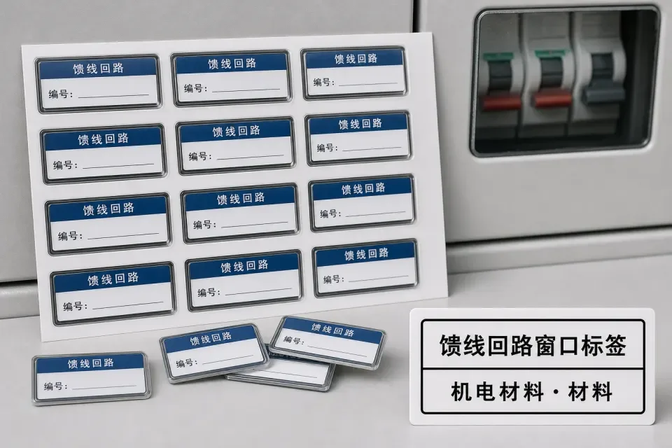 馈线回路窗口标签实拍参考图