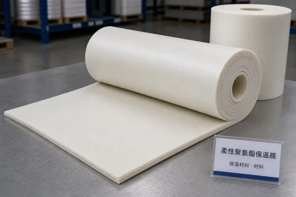柔性聚氨酯保温膜实拍参考图