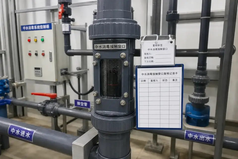 中水消毒接触窗口复核组件实拍参考图