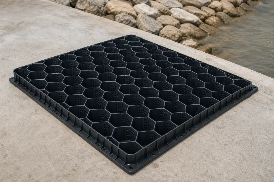 HDPE 土工格室实拍参考图