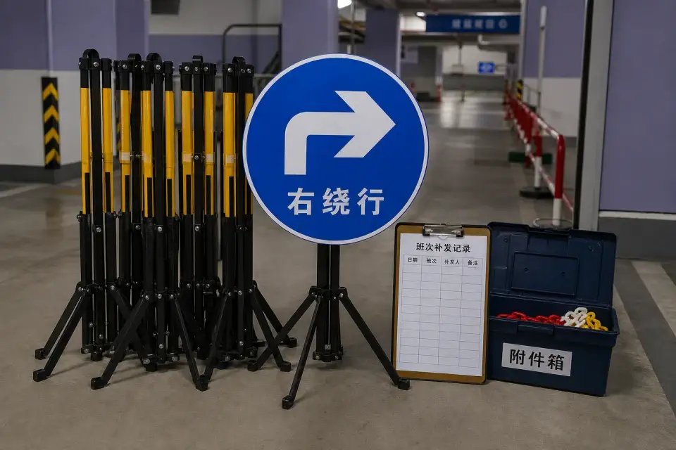 流动右绕行箭头三脚架班次补发套件实拍参考图