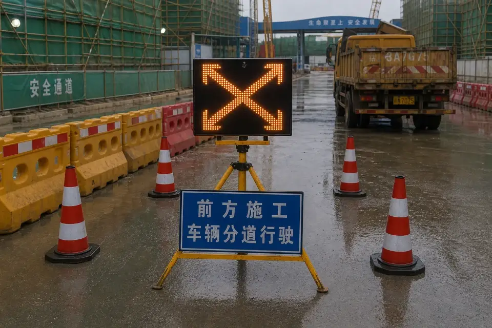 流动分流过道箭头三脚架班次补发套件实拍参考图