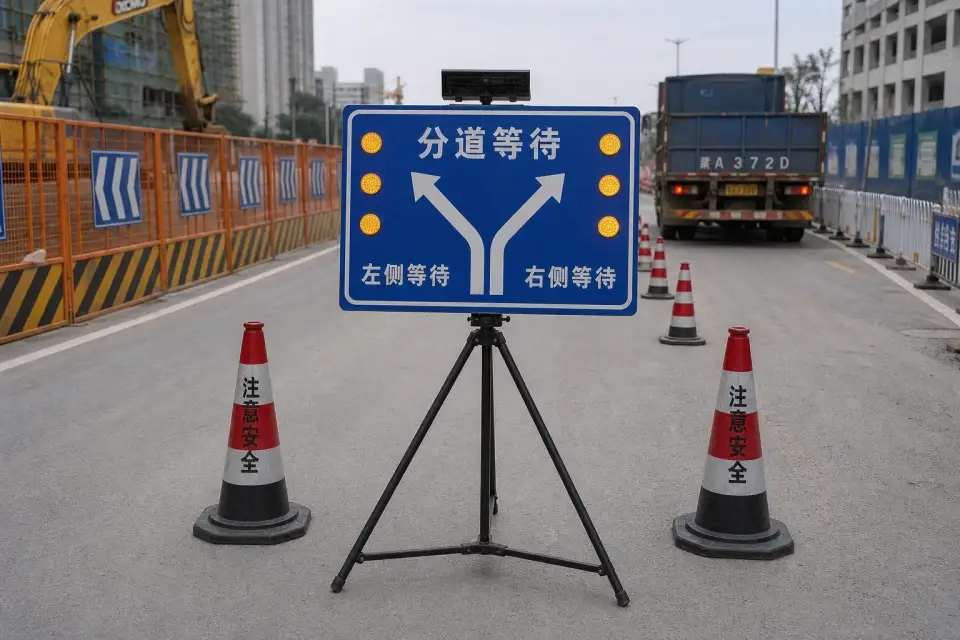 流动分流等待箭头三脚架班次补发套件实拍参考图