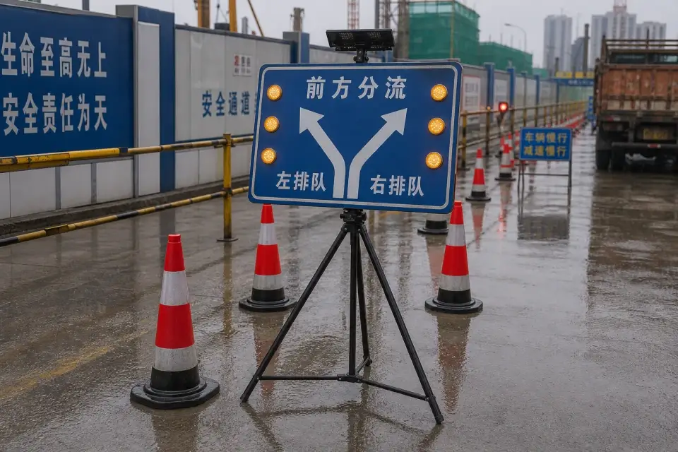 流动分流排队箭头三脚架班次补发套件实拍参考图