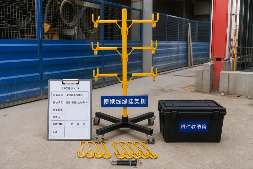 便携线缆挂架树班次复核套件实拍参考图