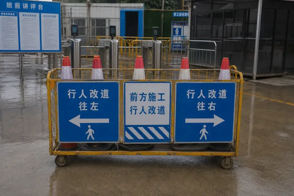便携行人导改车班次复核套件实拍参考图
