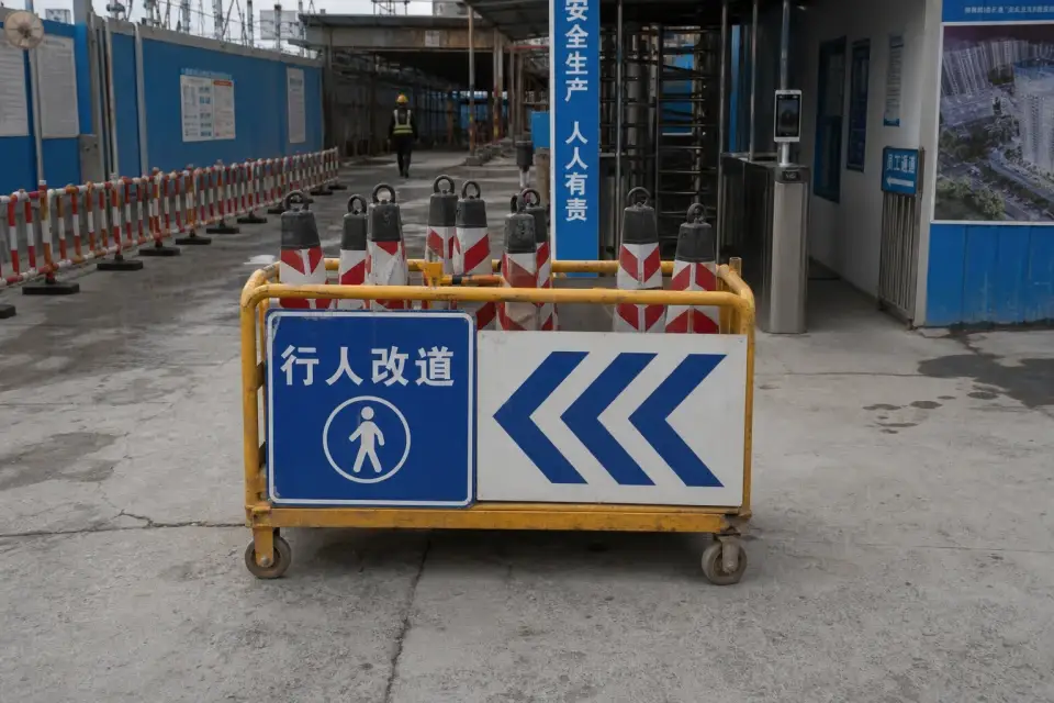 便携行人分流导引车班次复核套件实拍参考图