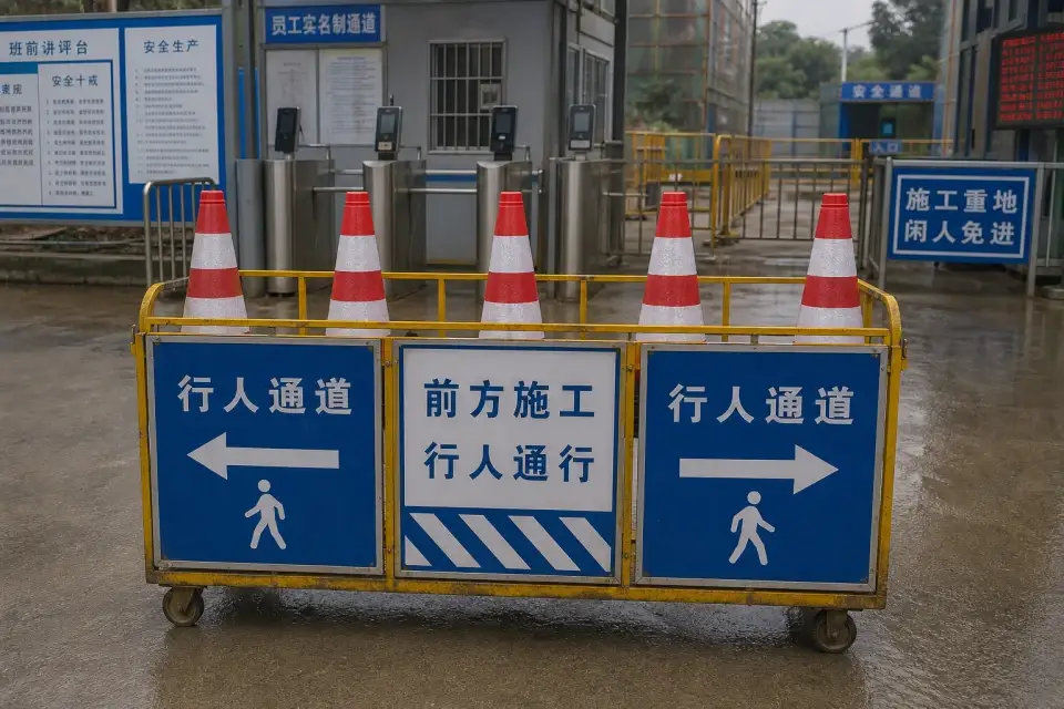 便携行人引导车班次复核套件实拍参考图