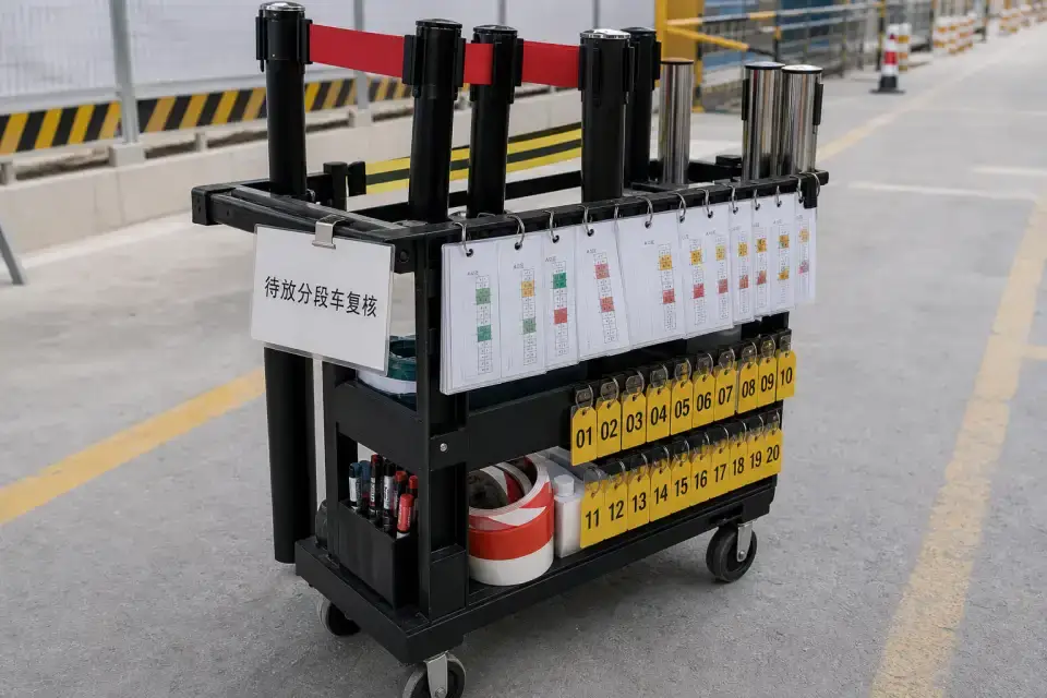 便携行人待放分段车班次复核套件实拍参考图