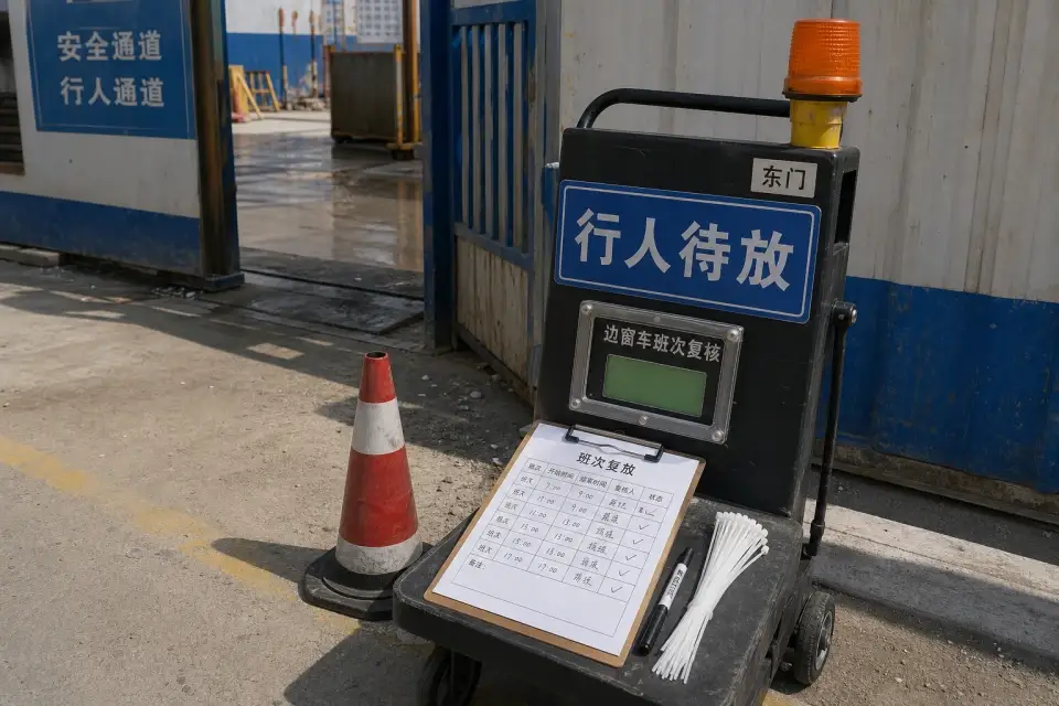 便携行人待放分包边窗车班次复核套件实拍参考图