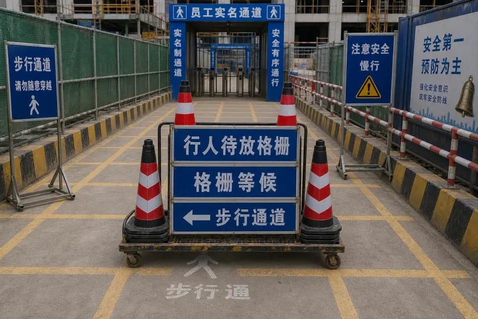 便携行人待放分格栅车班次复核套件实拍参考图