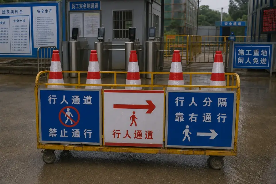 便携行人分隔车班次复核套件实拍参考图