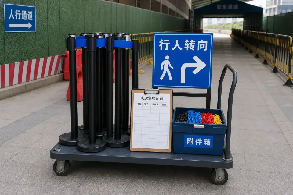 便携行人转向导引车班次复核套件实拍参考图
