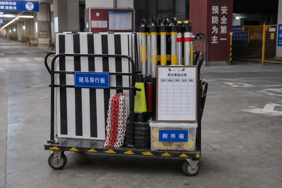 便携斑马导行板车班次复核套件实拍参考图