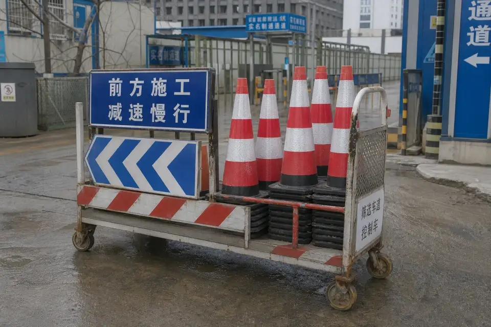 便携筛查车道锥桶车班次复核套件实拍参考图