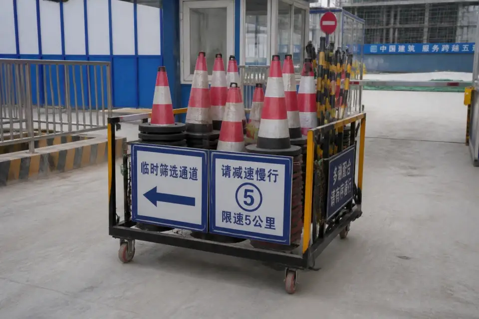 便携筛查通道锥桶车班次复核套件实拍参考图