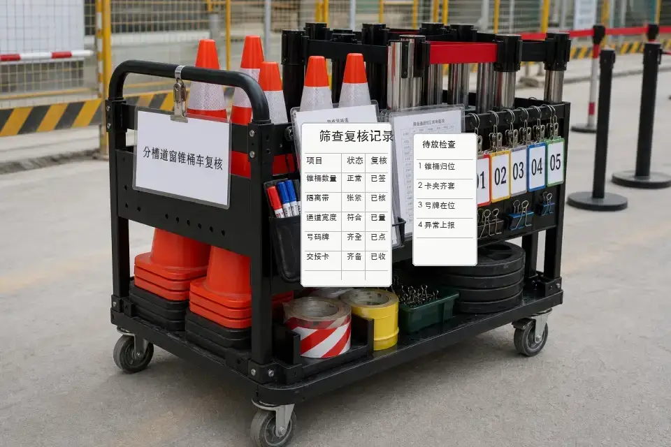 便携行人待放分槽道窗车班次复核套件实拍参考图