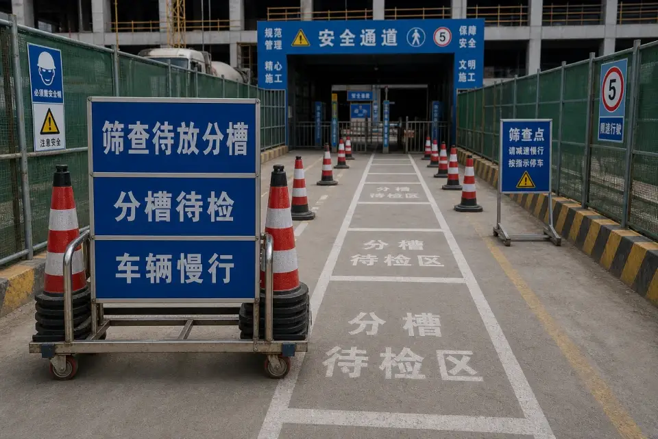 便携行人待放分槽车班次复核套件实拍参考图