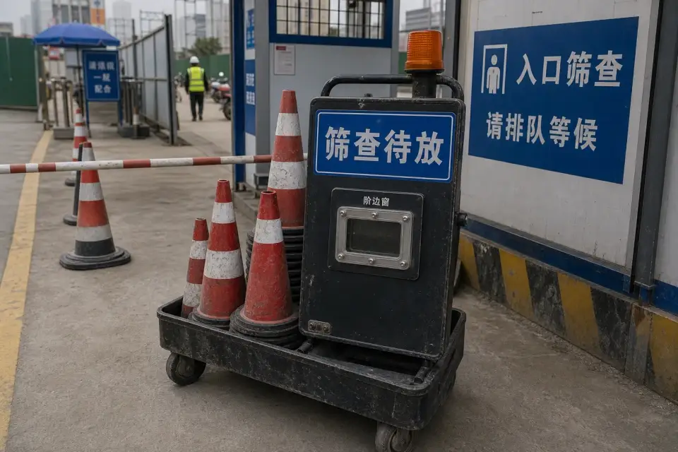便携筛查待放分阶边窗锥桶车班次复核套件实拍参考图