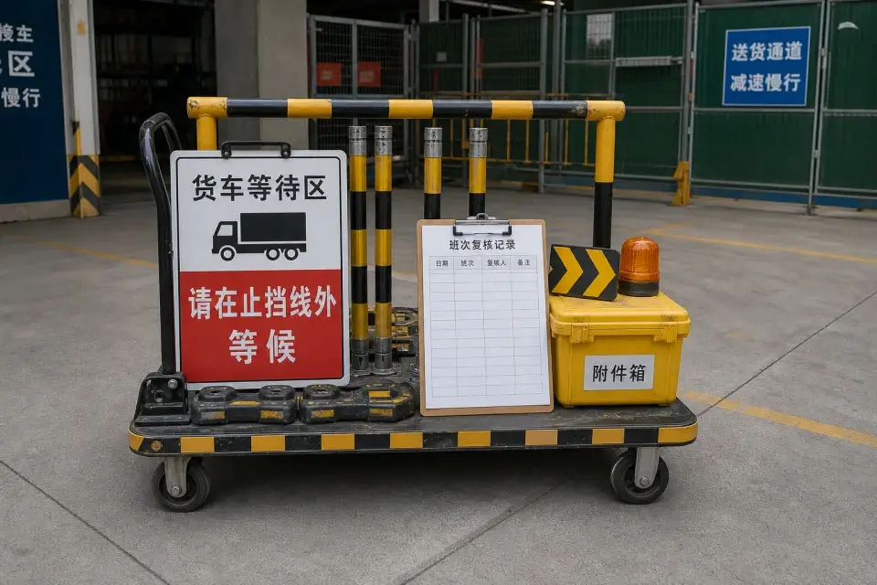 便携货车等待止挡车班次复核套件实拍参考图