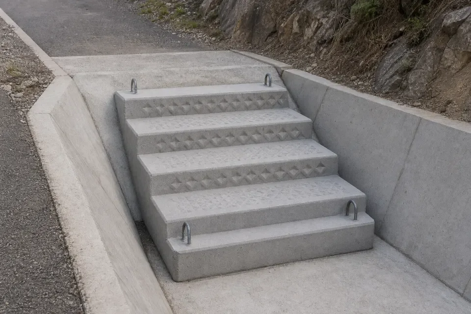 预制边沟跌水消能块识别图