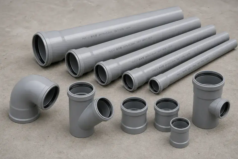 PVC 排水管道实拍参考图