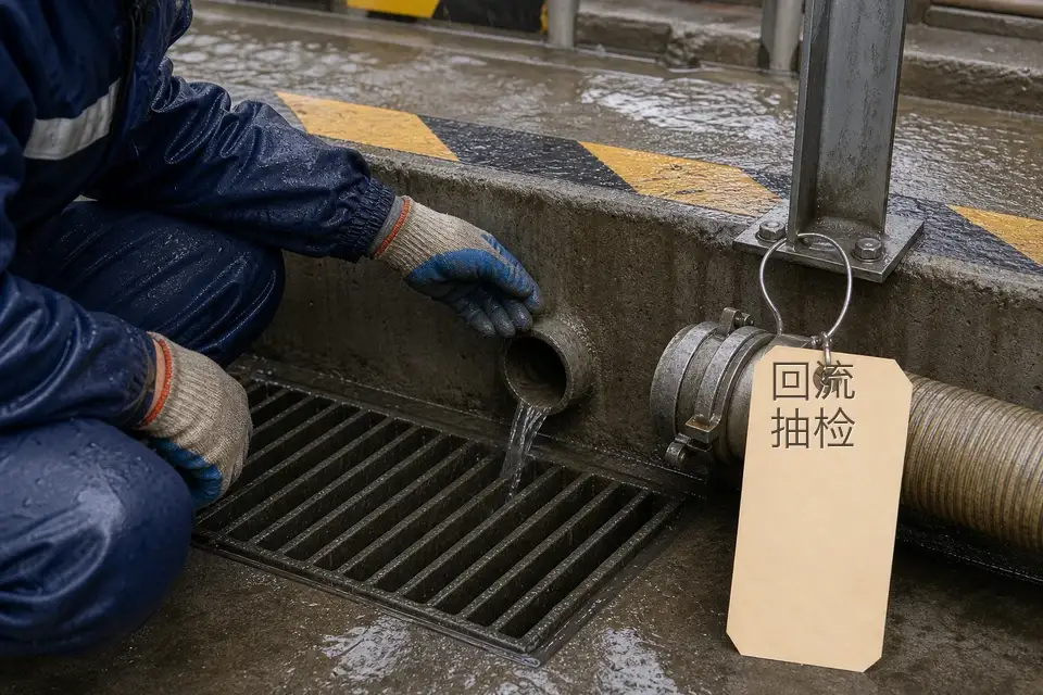 雨班集水井出水回流抽检标签套件实拍参考图