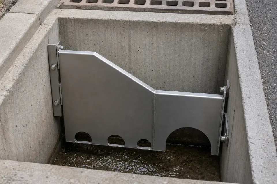 雨水口溢流旁通导流板识别图