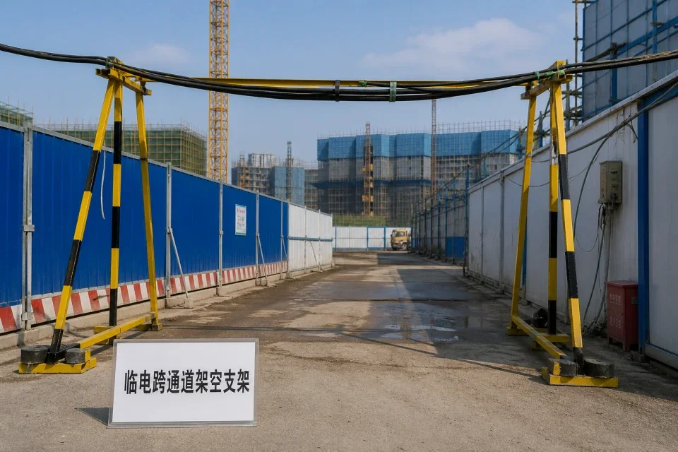 临时电缆过桥防水垫高套件实拍参考图