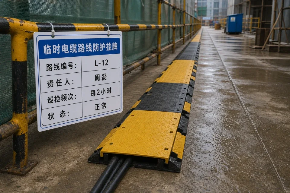 湿区电缆插接防溅标识套件实拍参考图