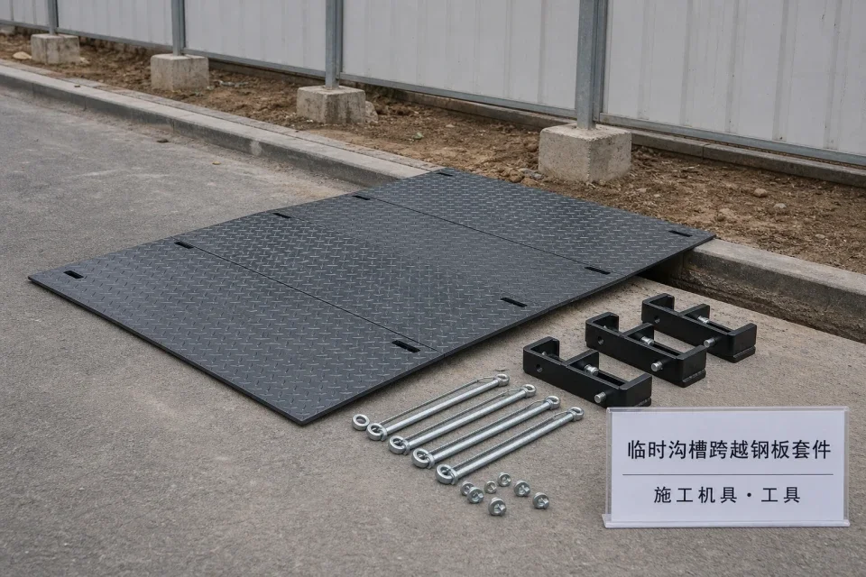 临时软管跨越护栏导流套件实拍参考图