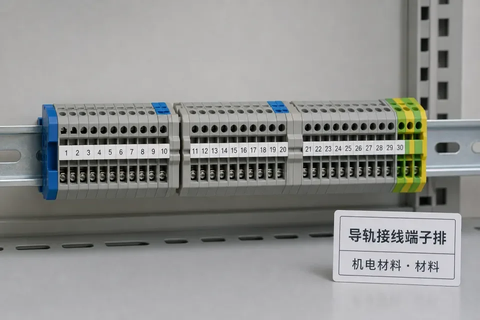 导轨接线端子排实拍参考图