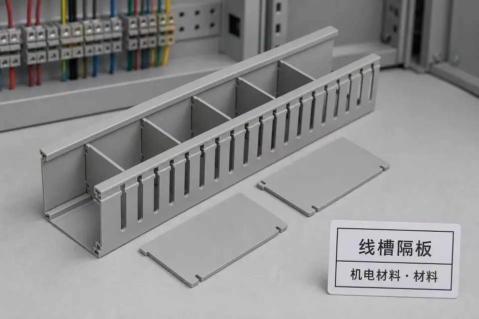 线槽隔板分路安装实拍参考图