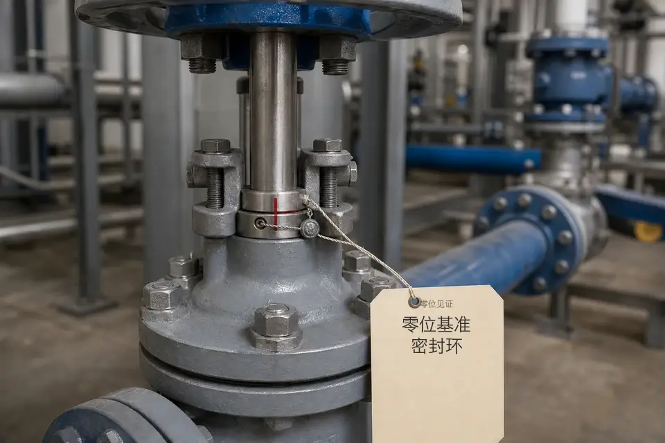 阀杆零位基准见证密封环组件实拍参考图