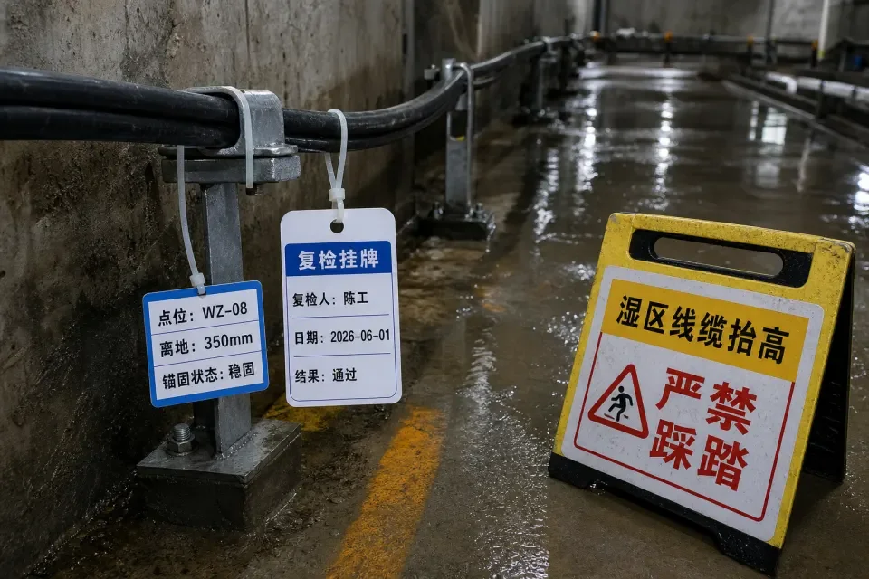 湿区线缆挂点干环复签标签套件实拍参考图
