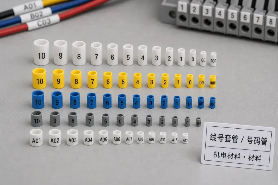 线号套管与线束标识实拍参考图
